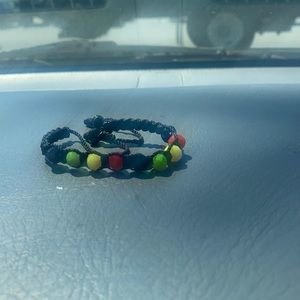Bracelet black yellow green